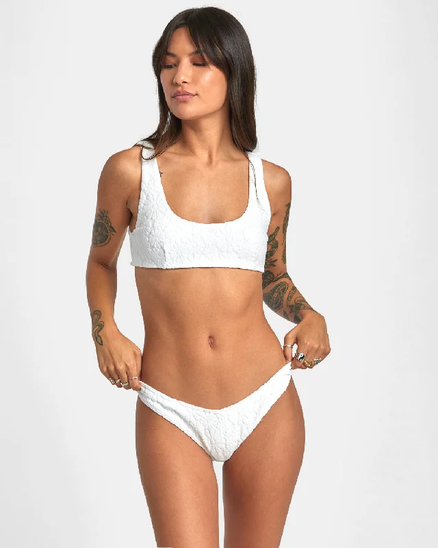 Monokini women swimwear with a unique one - piece - meets - bikini designDolly Bralette Bikini Top - Whisper White