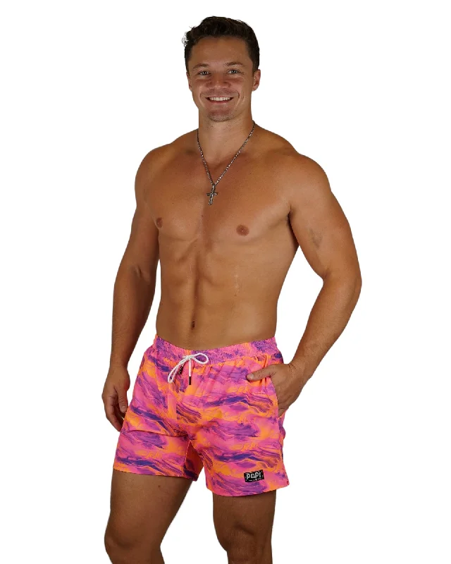 Ruched women swimwear with fabric gathers for a slimming effectEUPHORIA MEN TRUNKS 5.5" & 7.5" STRETCH