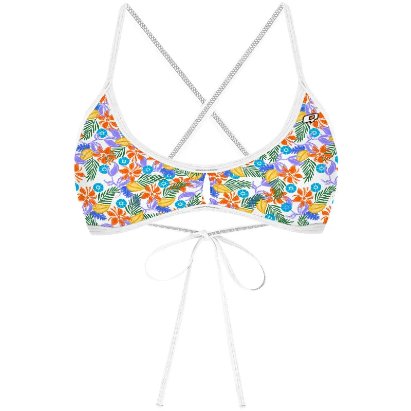 Neon - colored women swimwear to stand out on the beachIslandVibe -   Demi Tieback Bikini Top