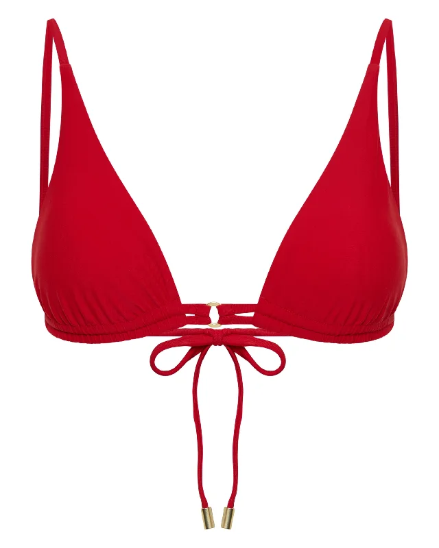 Plus - size women swimwear with full - coverage bottoms for comfort and confidenceMessina Top Cincinnati Red