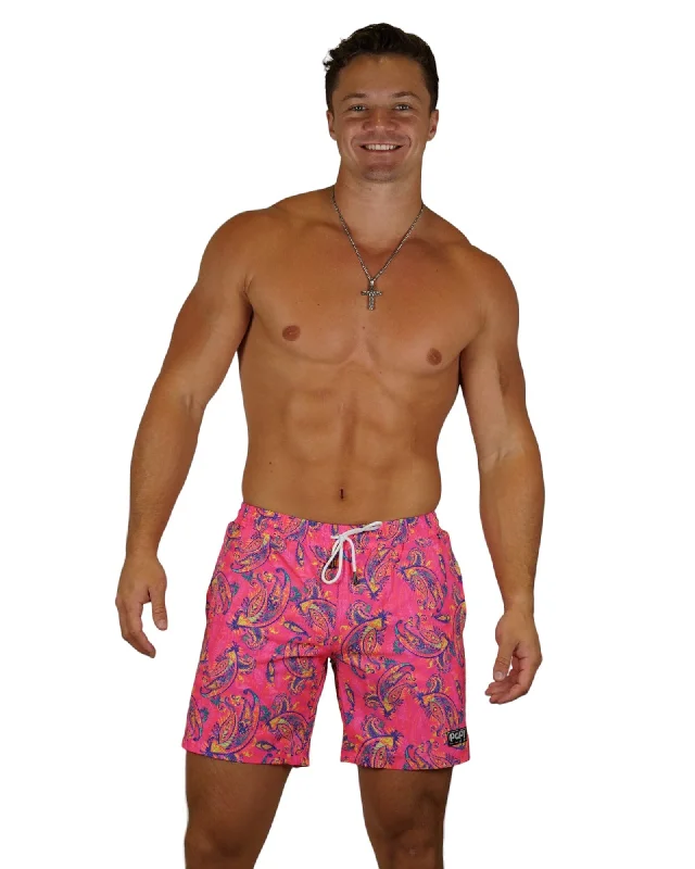 Sustainable women swimwear made from recycled materials for eco - conscious beachgoersPERSIA TRUNKS 5.5" & 7.5" STRETCHY