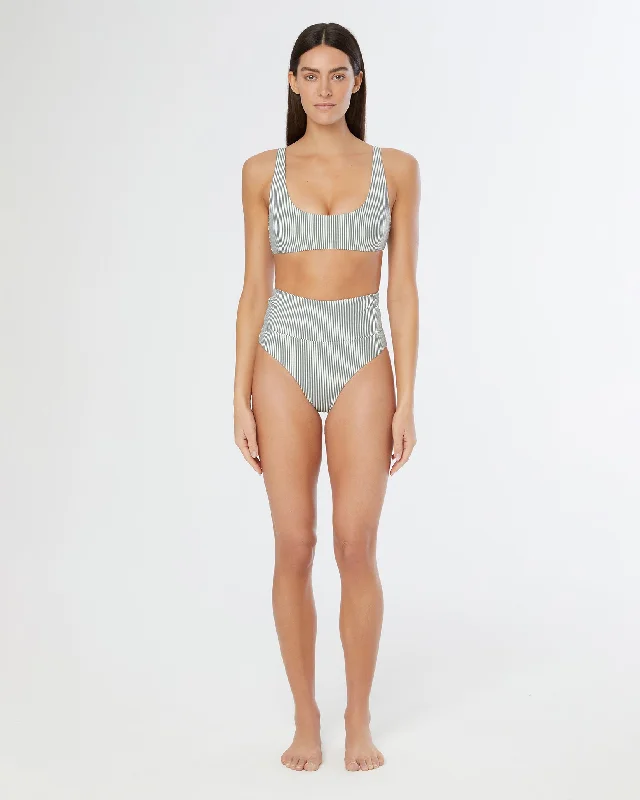 High - waisted women swimwear for a retro and flattering lookScoop Bikini Top