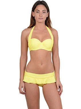 High - performance women swimwear with quick - drying fabric for active swimmersEssentials Halter Balconette Bikini Top